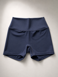 High-Waisted Essential Shorts - Dusk