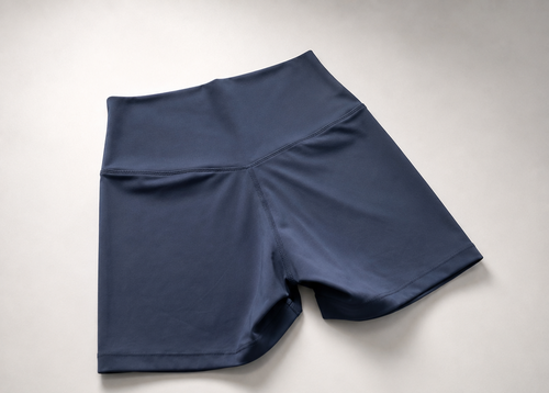 High-Waisted Essential Shorts - Dusk