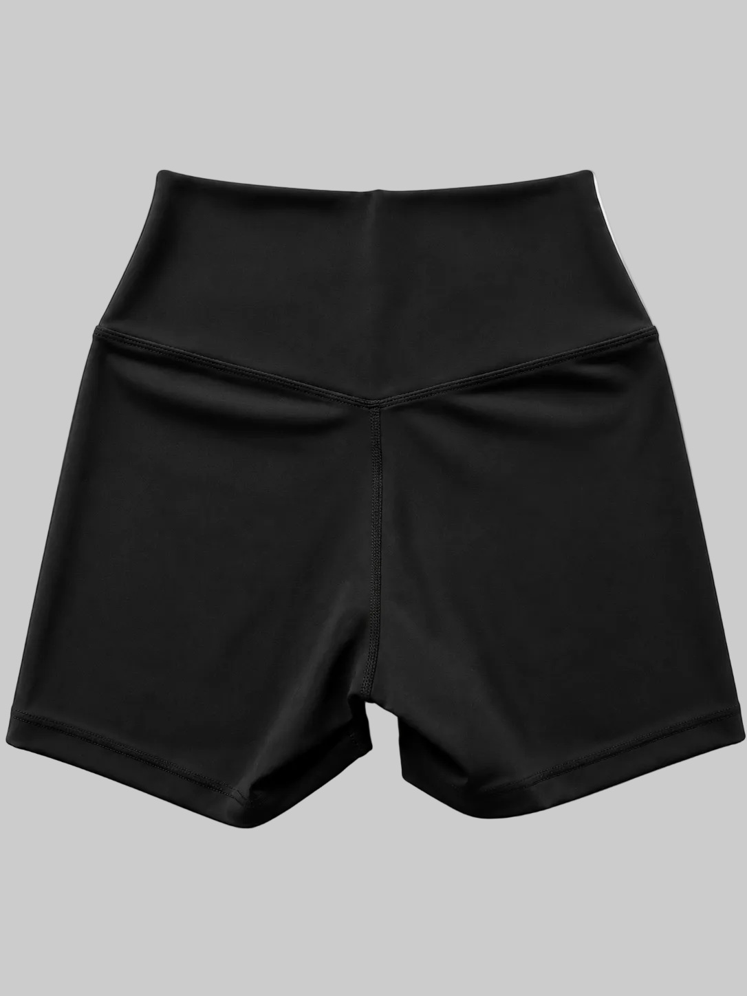 High-Waisted Essential Shorts - Obsidian